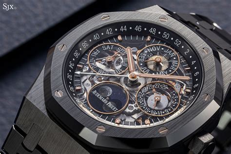 audemars piguet full black|audemars piguet skeleton perpetual calendar.